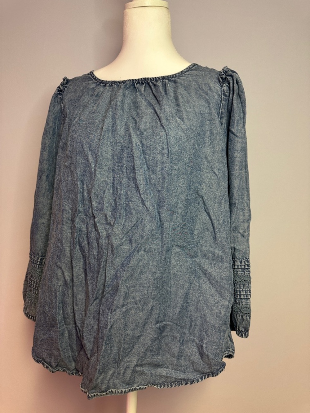 Lauren Conrad | Indigo Denim Blouse